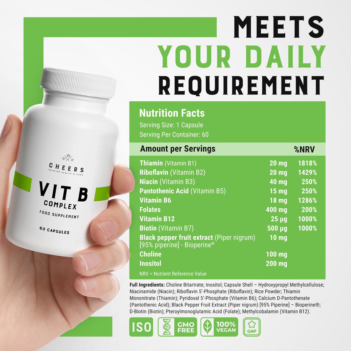 Vitamin B Complex Most Complete Set
