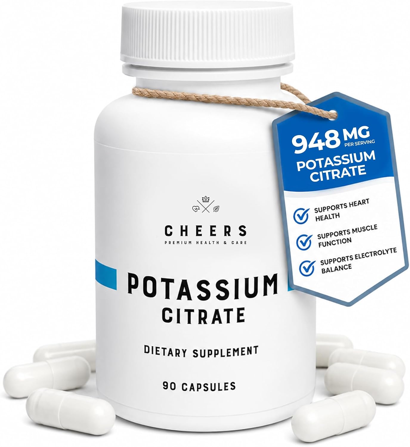 Cheers Potassium Citrate — US packaging